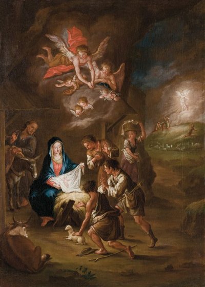 A adoração dos pastores de Leopold Layer